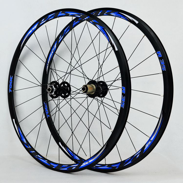 MEROCA R35 700C Road Bike Wheelset 29inch Disc Brake Cross Country Bicycle Wheel Set 30MM Rim Round Spoke