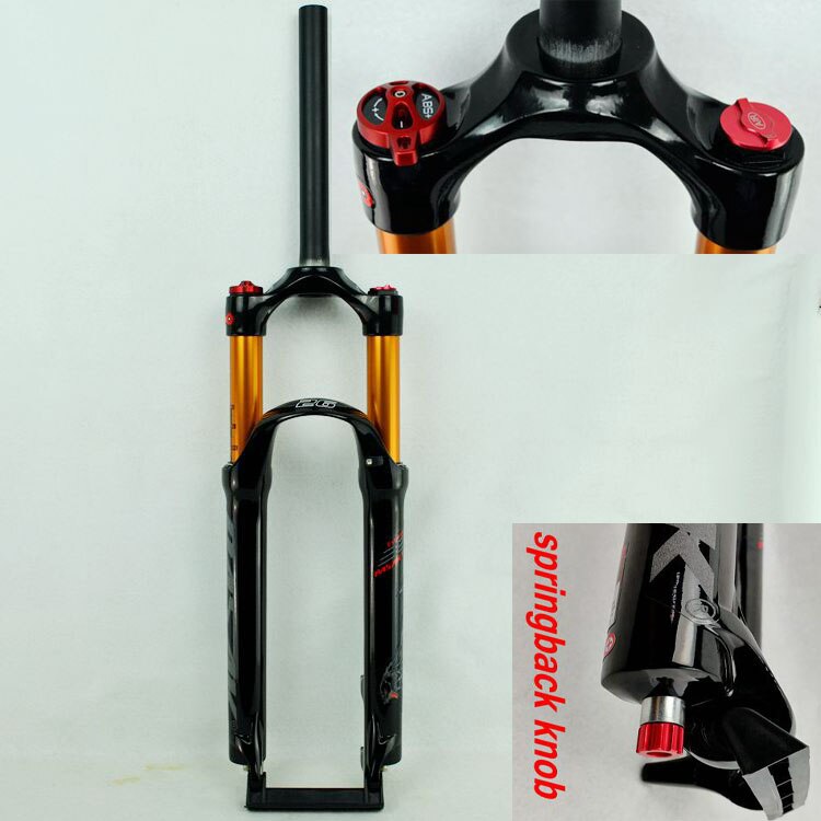 MEROCA MTB Mountain Bike Air Fork 26" 27.5" 29inch ER 1-1/8" Suspension Forks Gas Resilience Oil Damping Line Lock Disc Brake