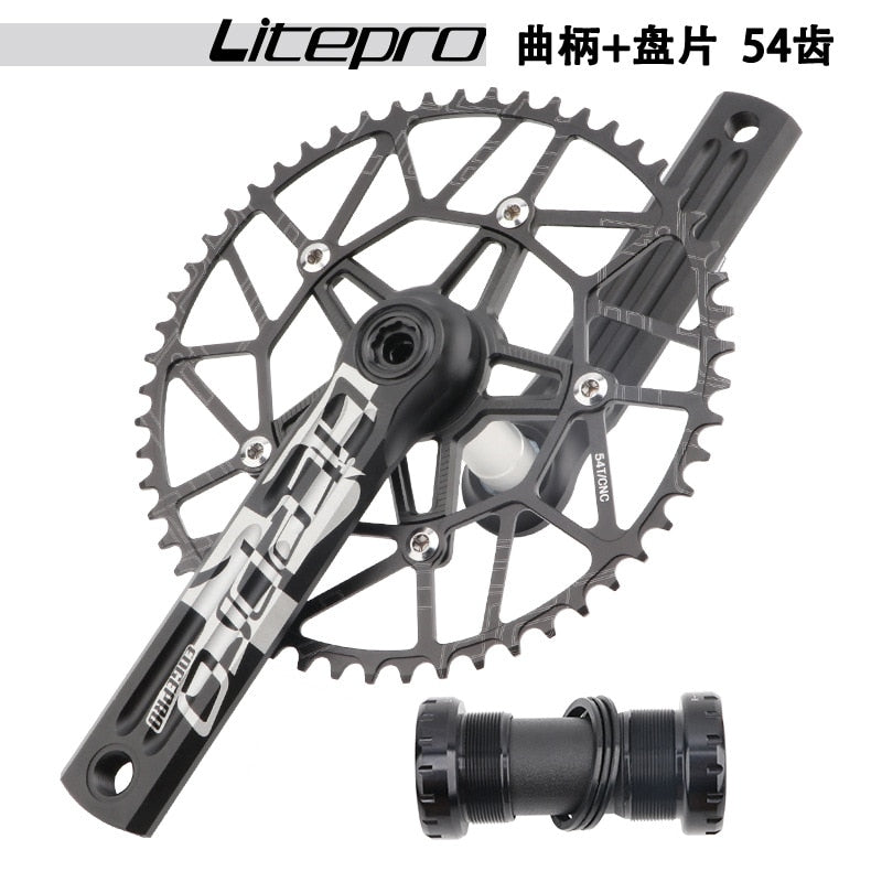 MEROCA Litepro Edgepro Electroplating Integrated Crankset & Chainring