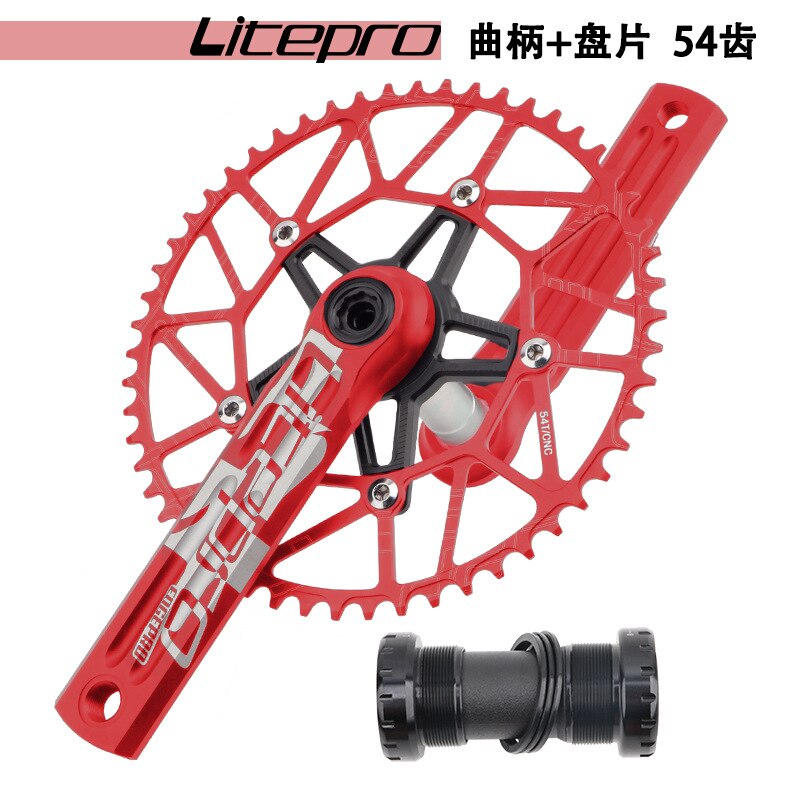 MEROCA Litepro Edgepro Electroplating Integrated Crankset & Chainring