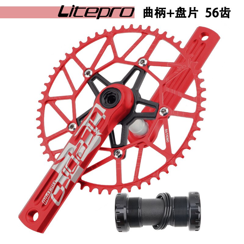 MEROCA Litepro Edgepro Electroplating Integrated Crankset & Chainring