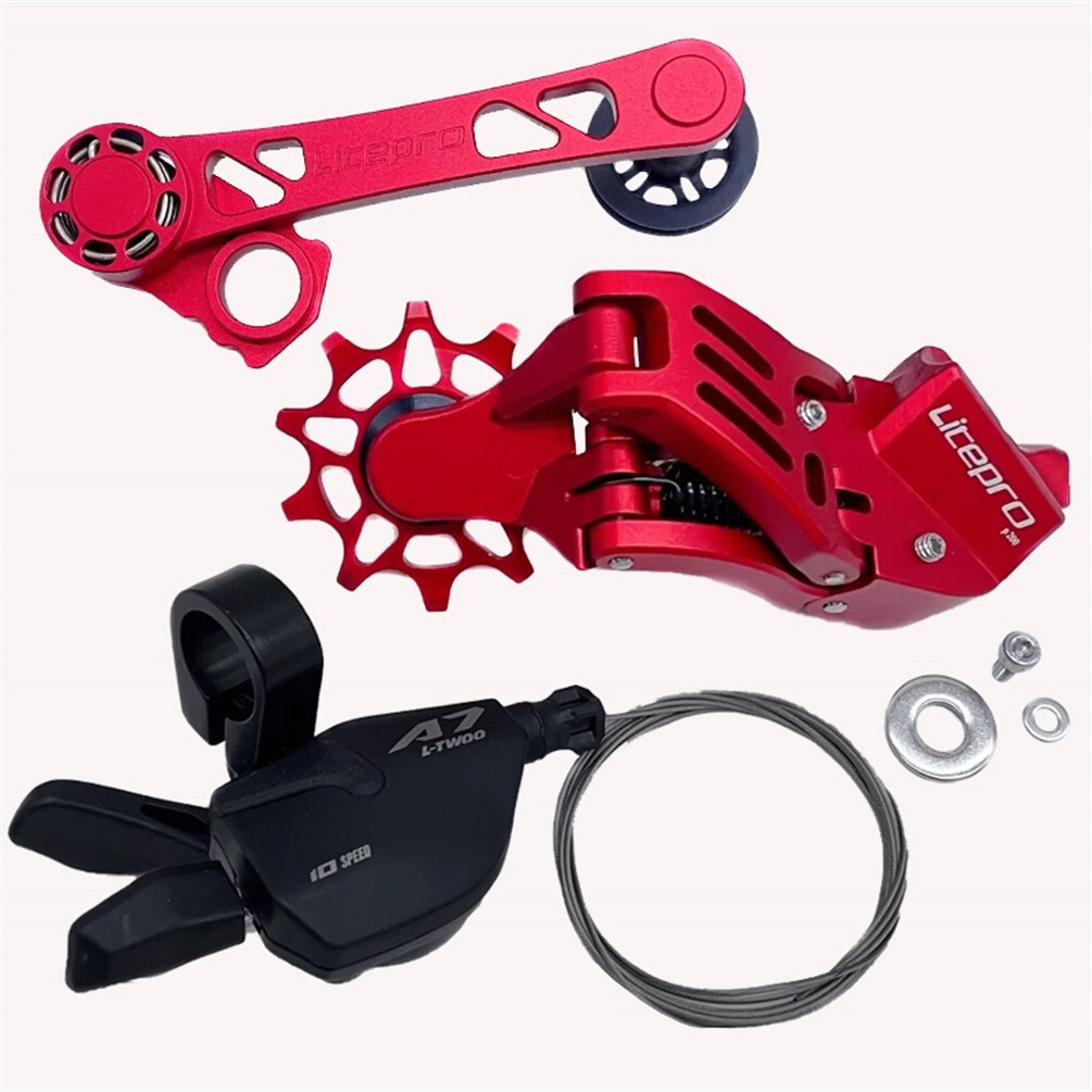 Meroca Litepro External 7Speed Chain Tensioner DIP Shifter For Brompton Bike Aluminum Alloy Rear Derailleurs Transmission
