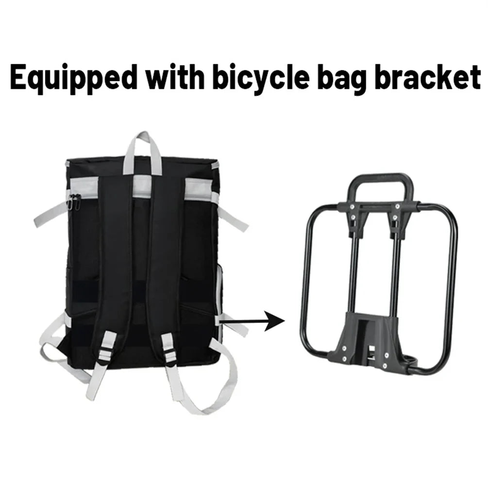 MEROCA Bicycle Badminton Tennis Racket Backpack Outdoor Sports Large Capacity Portable Travel Storage Bag For Brompton Bike