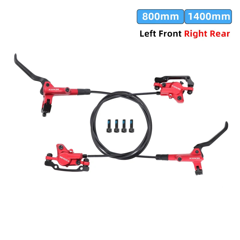 Meroca Bike Hydraulic Brake Aluminum Alloy Dual-piston Brake Freio Hidraulico Disco De Freio Mtb 160 Mm Frenos Hidraulicos Mtb