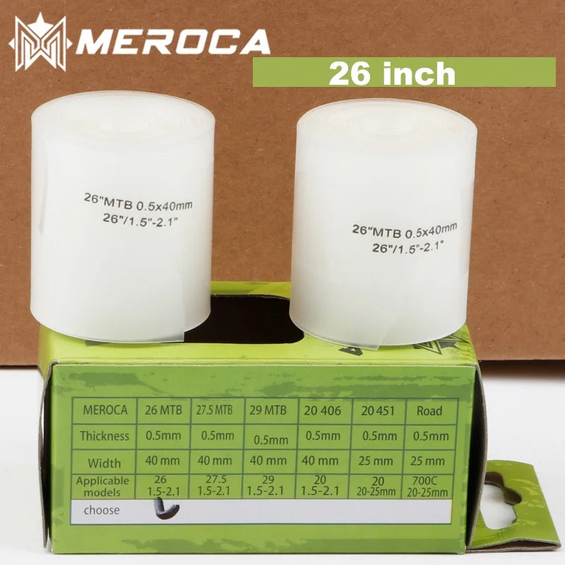 MEROCA 2pcs Bicycle Tire Liner Bike Puncture Proof Belt Protection Pad 700C 26 27.5 29 Inch MTB Road Bike Prevent Puncture Pad