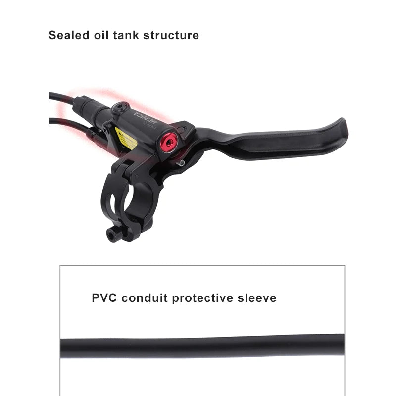 E-Bike MTB Scooter Power Off Brakes Aluminum Alloy 2 Pistons Electric Bike Power Control Shifter Cut Hydraulic Disc Brake