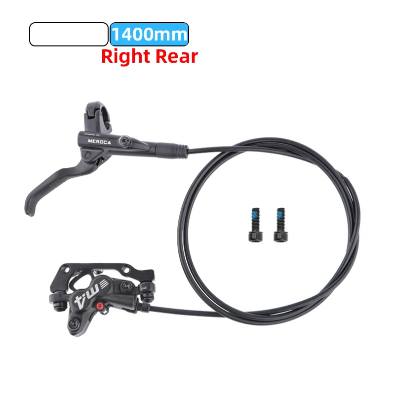 MEROCA M4 MTB Bike Brake Hydraulic Disc Brake 4 Piston 160mm Rotor Meatal Pad Mineral Oil For AM Enduro Bicycle E4 ZEE M8120
