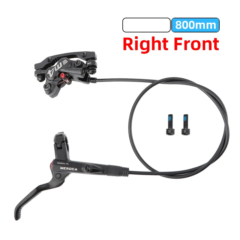 MEROCA M4 MTB Bike Brake Hydraulic Disc Brake 4 Piston 160mm Rotor Meatal Pad Mineral Oil For AM Enduro Bicycle E4 ZEE M8120