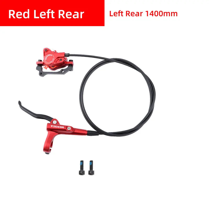 MEROCA MTB Bicycle Hydraulic Disc Brake 2 Piston Aluminum Alloy Mineral Oil Front 800 Rear 1400MM Oil Press Brakes Bike Parts