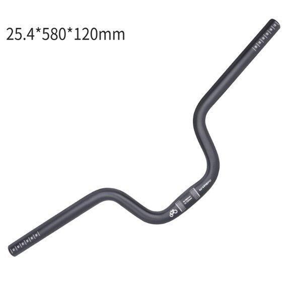 MEROCA Litepro Elite BMX Folding Bike Swallow Bent Handlebar 25.4*580MM U Shape Handle Bar Lift 120/160mm Swallow Handle Bar 275/290g