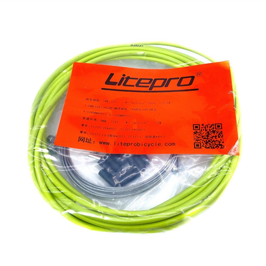 Meroca Litepro MTB Mountain Road Bike Brake Cable Sets Line Pipe Transmission Shift Cable Housing Sets