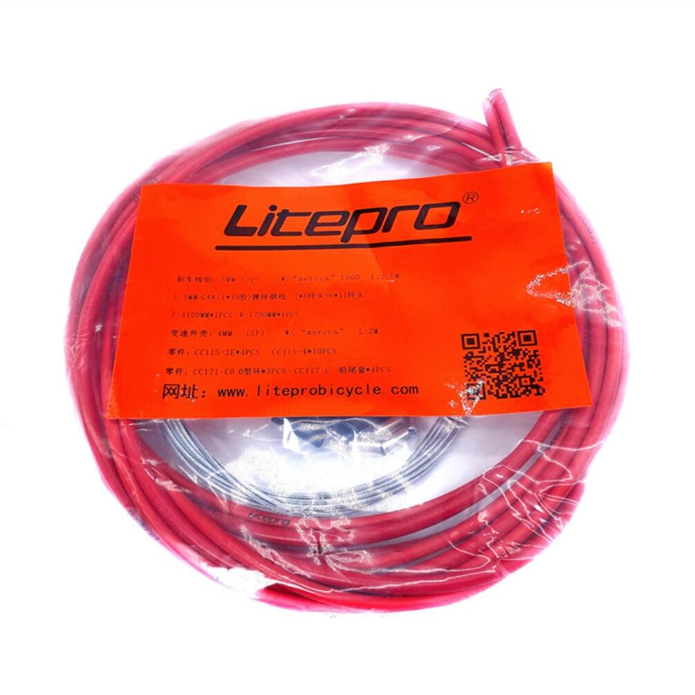 Meroca Litepro MTB Mountain Road Bike Brake Cable Sets Line Pipe Transmission Shift Cable Housing Sets