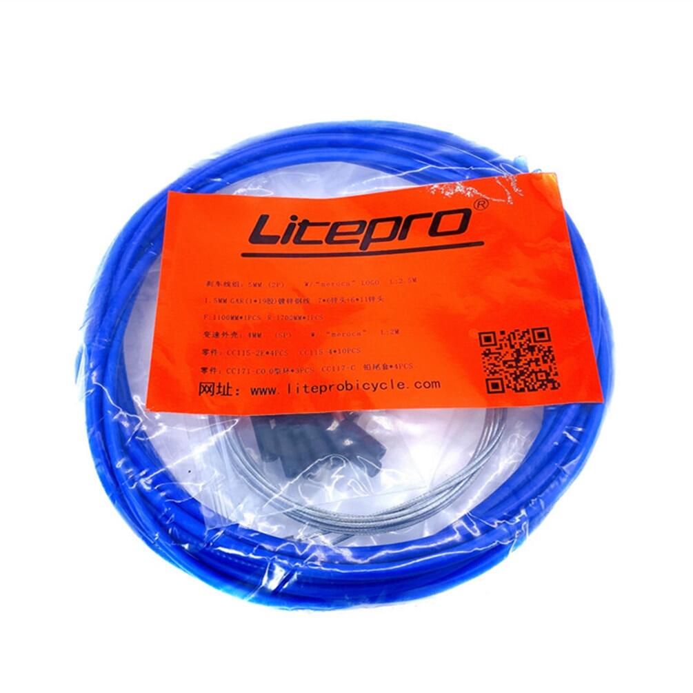 Meroca Litepro MTB Mountain Road Bike Brake Cable Sets Line Pipe Transmission Shift Cable Housing Sets