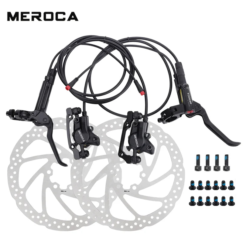 E-Bike MTB Scooter Power Off Brakes Aluminum Alloy 2 Pistons Electric Bike Power Control Shifter Cut Hydraulic Disc Brake
