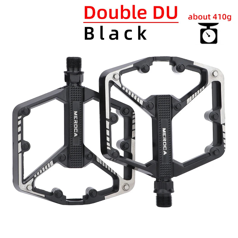 MEROCA Ultralight Bicycle Pedals Sealed Bearing Aluminium Alloy Cycling Non-slip Mountain Bike BMX Road Bike Pedals Accessories