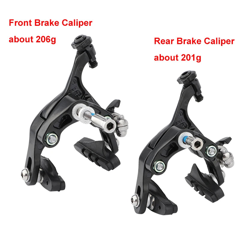 MEROCA Road Bike Dual Pivot Calipers Aluminum Alloy Pull Caliper Front Rear Bicycle parts Cycling Brake Road Accessories