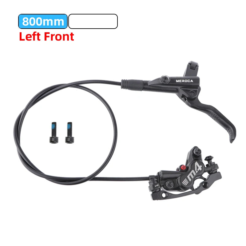 MEROCA M4 MTB Bike Brake Hydraulic Disc Brake 4 Piston 160mm Rotor Meatal Pad Mineral Oil For AM Enduro Bicycle E4 ZEE M8120