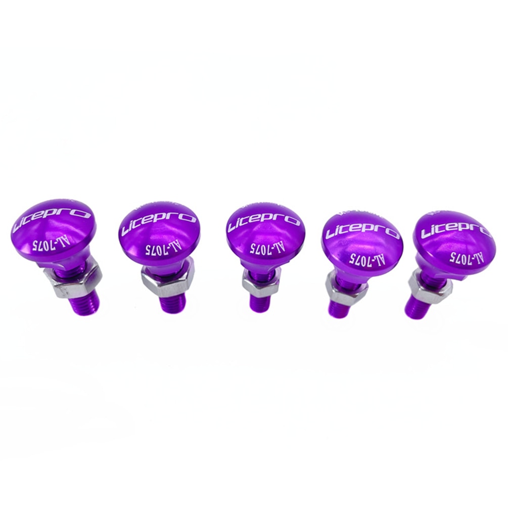 Meroca Litepro For Birdy 2 3 Bicycle Front Wheel Fixing Screw Aluminum Alloy Folding Bike Rear Fork Fixing Bolts 5Pcs