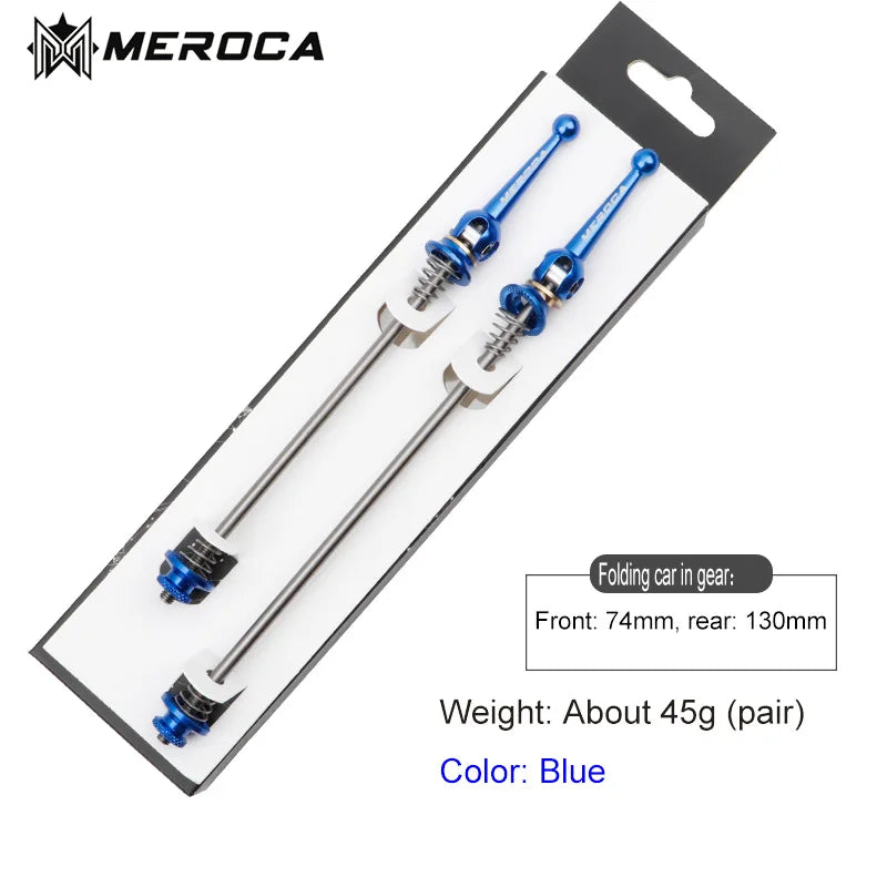 Quick Release Skewers Ultralight Titanium Axis Front 100 Rear 100/135mm Wheel Hub QR Skewers For MTB Folding Road Bike