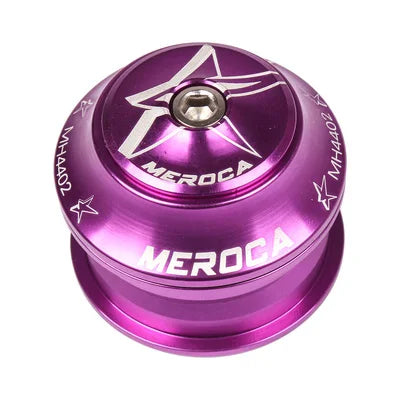 MEROCA Bicycle Headset 44mm 2 Bearing Aluminum Alloy Straight Tapered Tube Fork MTB Bike Headset Road Bike Headset Accessory