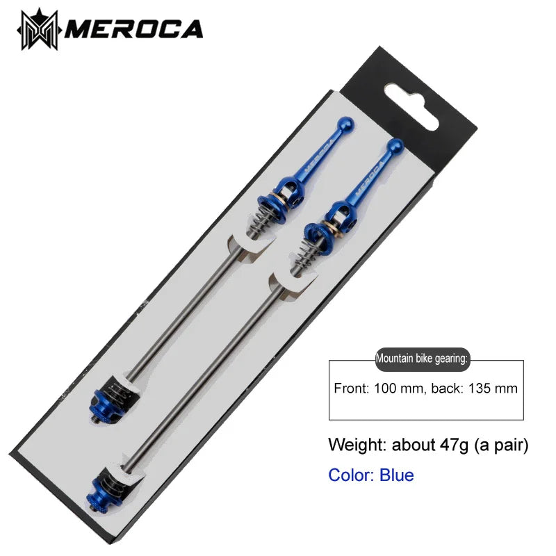Quick Release Skewers Ultralight Titanium Axis Front 100 Rear 100/135mm Wheel Hub QR Skewers For MTB Folding Road Bike