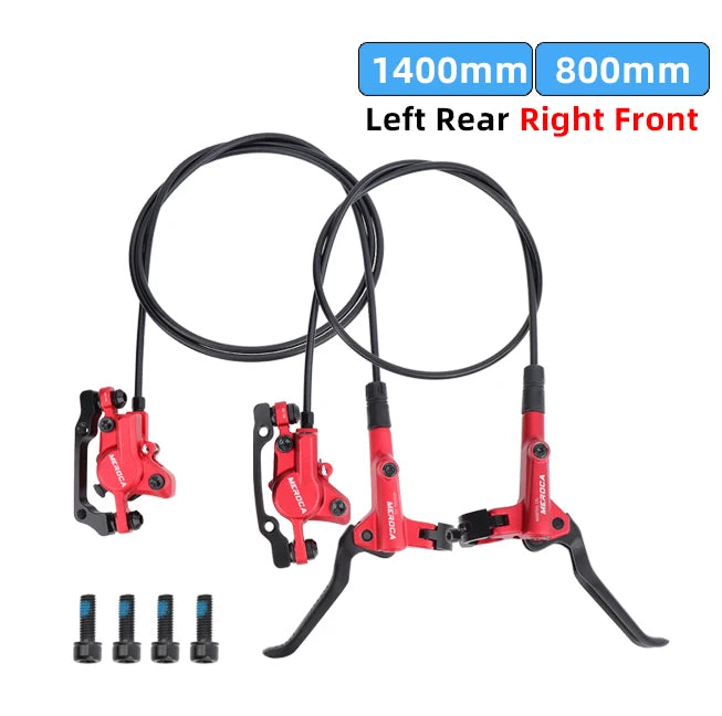 Meroca Bike Hydraulic Brake Aluminum Alloy Dual-piston Brake Freio Hidraulico Disco De Freio Mtb 160 Mm Frenos Hidraulicos Mtb