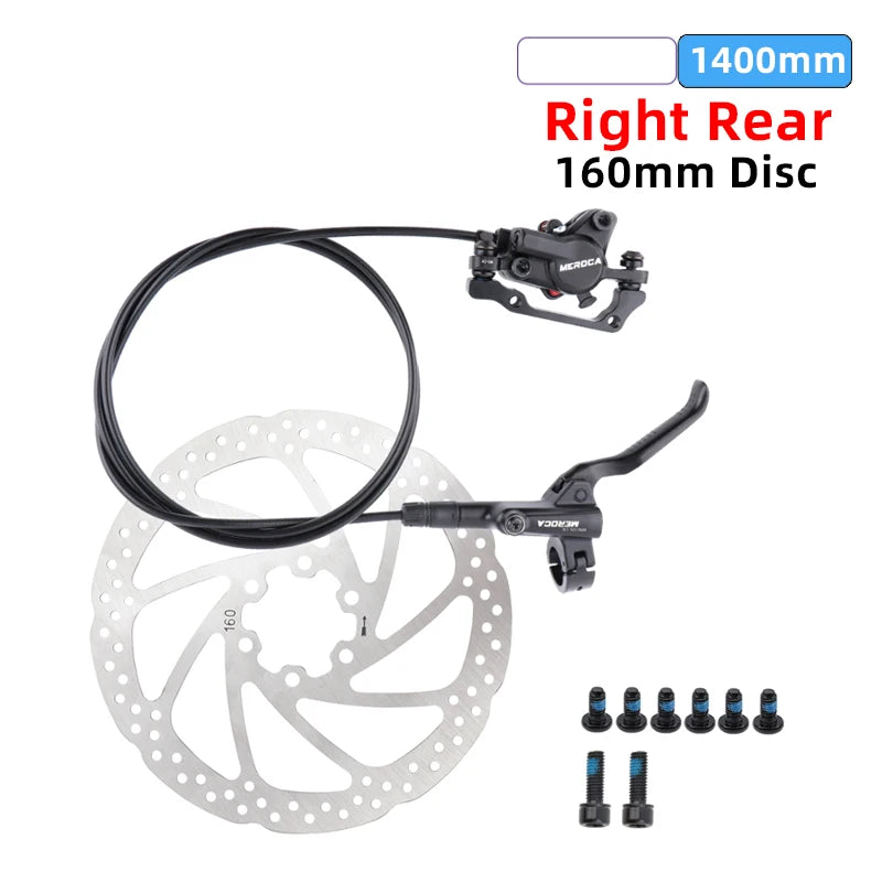 Meroca Bike Hydraulic Brake Aluminum Alloy Dual-piston Brake Freio Hidraulico Disco De Freio Mtb 160 Mm Frenos Hidraulicos Mtb