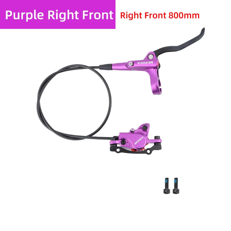 MEROCA MTB Bicycle Hydraulic Disc Brake 2 Piston Aluminum Alloy Mineral Oil Front 800 Rear 1400MM Oil Press Brakes Bike Parts