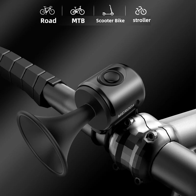 MEROCA EH-2 Bicycle 120dB Super Loud Electric Bells With Warning Sound Bike Horns Easy Installation For Kids Scooters Bikes MTB