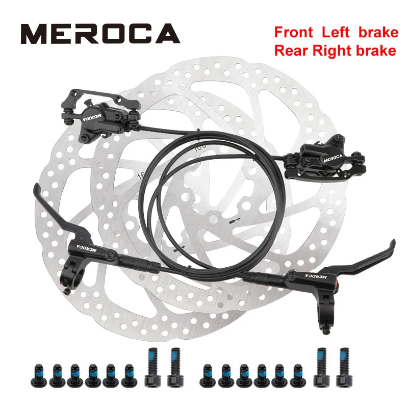 HD-M800 MTB Hydraulic Disc Brake Set Aluminum Alloy Power Control Shifter Bicycle Brakes 160mm Rotor Mountain Bike Brakes