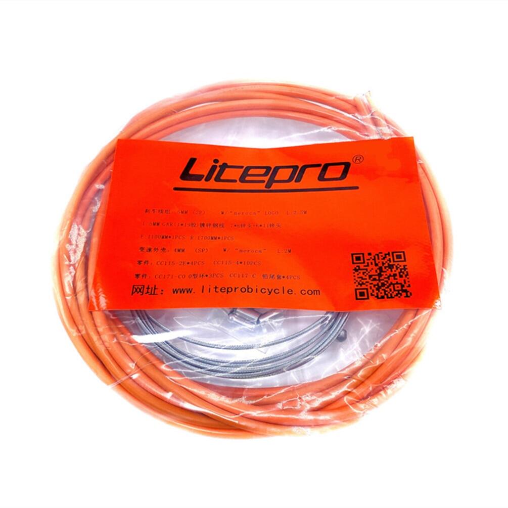 Meroca Litepro MTB Mountain Road Bike Brake Cable Sets Line Pipe Transmission Shift Cable Housing Sets