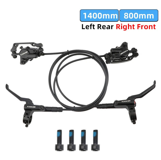 Meroca Bike Hydraulic Brake Aluminum Alloy Dual-piston Brake Freio Hidraulico Disco De Freio Mtb 160 Mm Frenos Hidraulicos Mtb