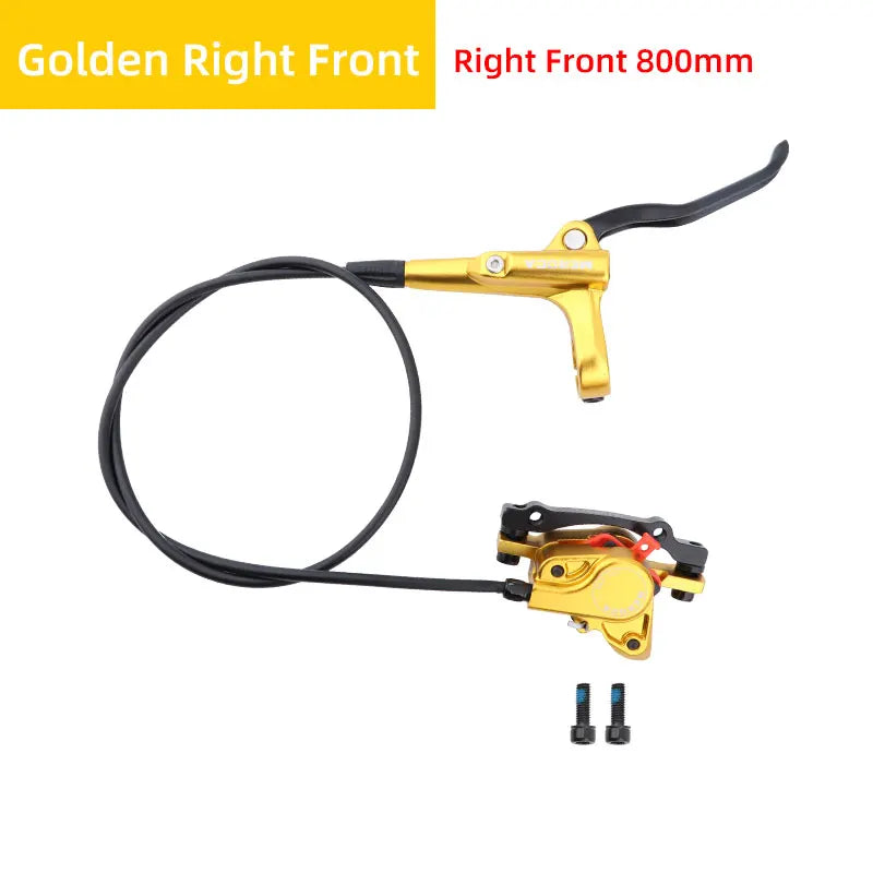 MEROCA MTB Bicycle Hydraulic Disc Brake 2 Piston Aluminum Alloy Mineral Oil Front 800 Rear 1400MM Oil Press Brakes Bike Parts