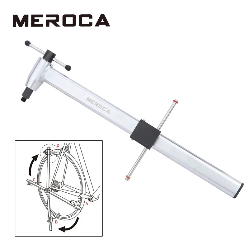 MEROCA Bike Hook Aligner Bicycle Derailleur Alignment Corrector 360° Rotation Bike Tail Hook Measure Straighten Repair Tools