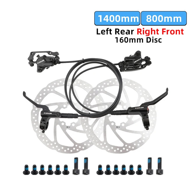 Meroca Bike Hydraulic Brake Aluminum Alloy Dual-piston Brake Freio Hidraulico Disco De Freio Mtb 160 Mm Frenos Hidraulicos Mtb