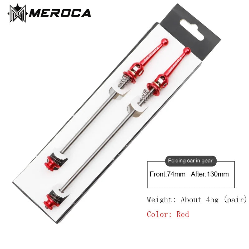 Quick Release Skewers Ultralight Titanium Axis Front 100 Rear 100/135mm Wheel Hub QR Skewers For MTB Folding Road Bike