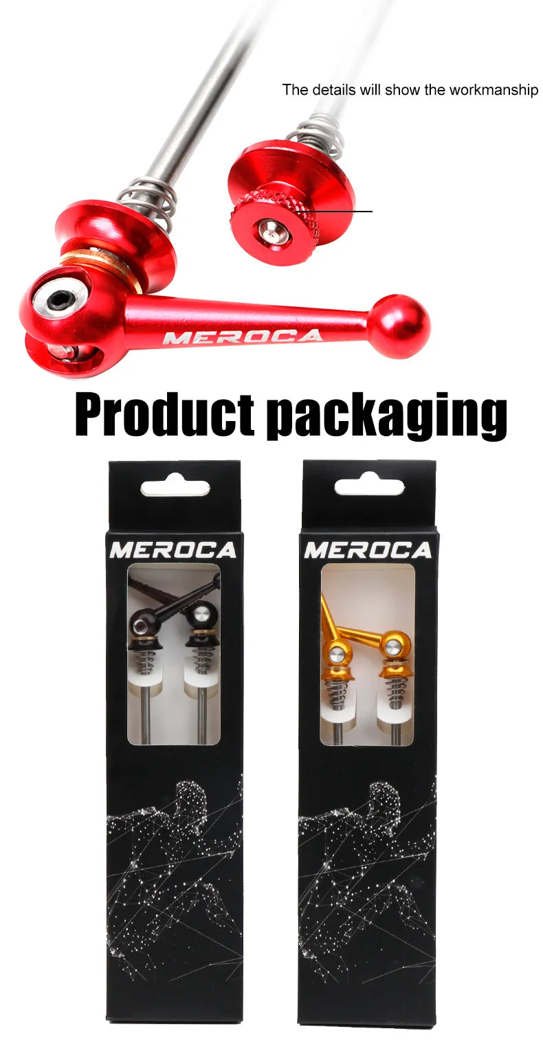 Quick Release Skewers Ultralight Titanium Axis Front 100 Rear 100/135mm Wheel Hub QR Skewers For MTB Folding Road Bike