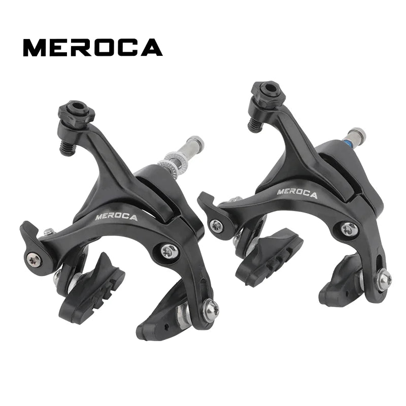MEROCA Road Bike Brake Caliper Set 47-57mm Reach Front Rear Bicycle Brakes Cycling Brake Aluminum Alloy Dual Pivot Calipers