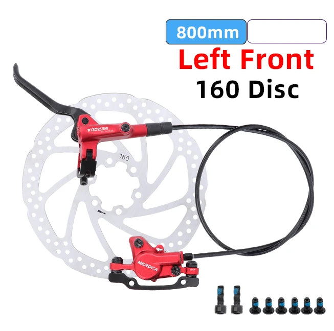 Meroca Bike Hydraulic Brake Aluminum Alloy Dual-piston Brake Freio Hidraulico Disco De Freio Mtb 160 Mm Frenos Hidraulicos Mtb