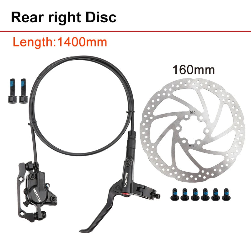 HD-M800 MTB Hydraulic Disc Brake Set Aluminum Alloy Power Control Shifter Bicycle Brakes 160mm Rotor Mountain Bike Brakes