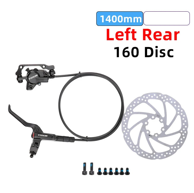 Meroca Bike Hydraulic Brake Aluminum Alloy Dual-piston Brake Freio Hidraulico Disco De Freio Mtb 160 Mm Frenos Hidraulicos Mtb