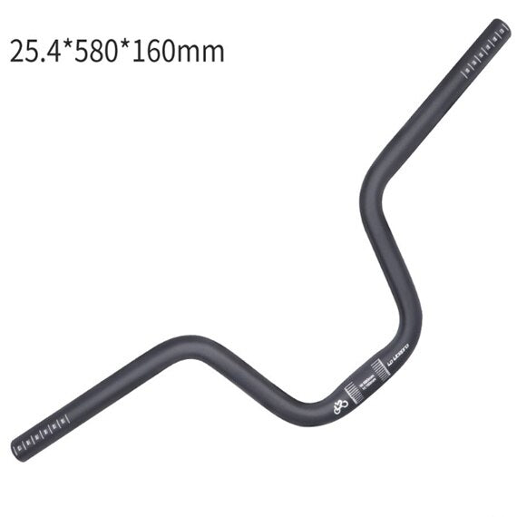 MEROCA Litepro Elite BMX Folding Bike Swallow Bent Handlebar 25.4*580MM U Shape Handle Bar Lift 120/160mm Swallow Handle Bar 275/290g