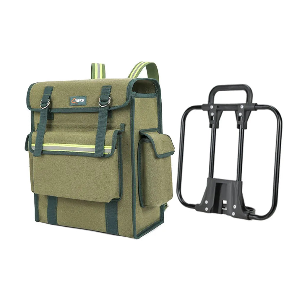 MEROCA Woodworking Electrician Canvas Tool Bag For Brompton Bicycle