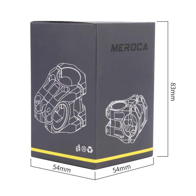 MEROCA Bicycle Handlebar Stem Aluminum Alloy Bicycle Bridge Racing Downhill / Road Bike Stem Short 35mm MTB Scooter Stem