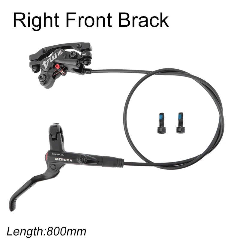 MEROCA M4 Bicycle Brake Four Piston Mountain Bike Hydraulic Brakes 800/1400 mm 160 Rotor Disc Mineral Oil Brake MTB Patrts