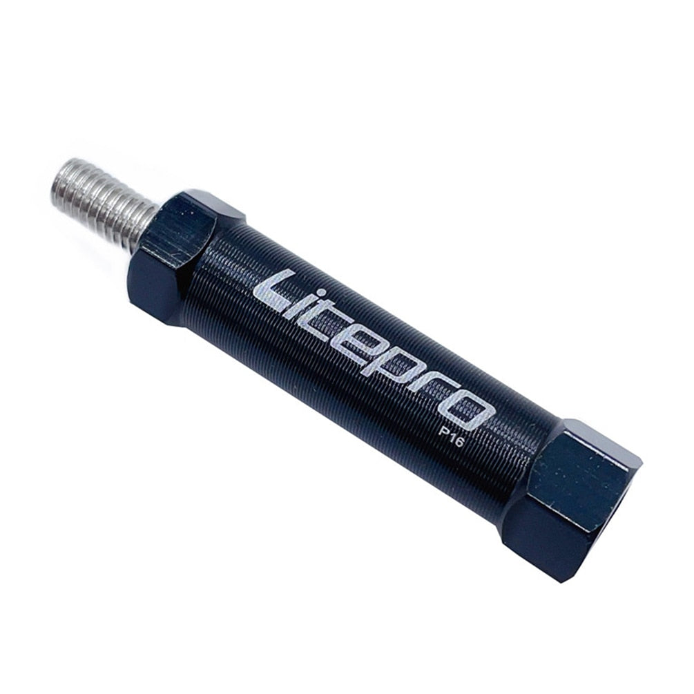 Litepro For Brompton Bicycle Shelf Easywheel Extension Rod Hexagonal Folding Bike Rear Rack Telescopic Column