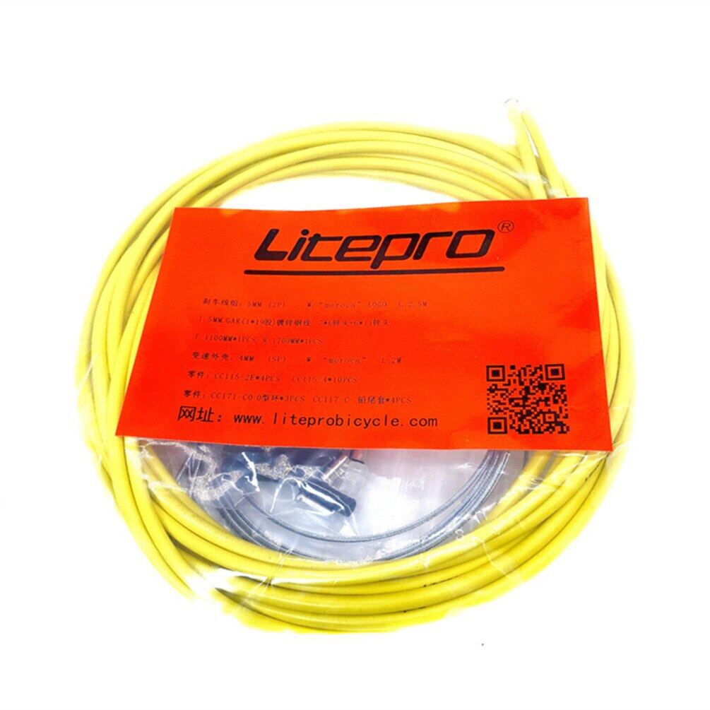 Meroca Litepro MTB Mountain Road Bike Brake Cable Sets Line Pipe Transmission Shift Cable Housing Sets