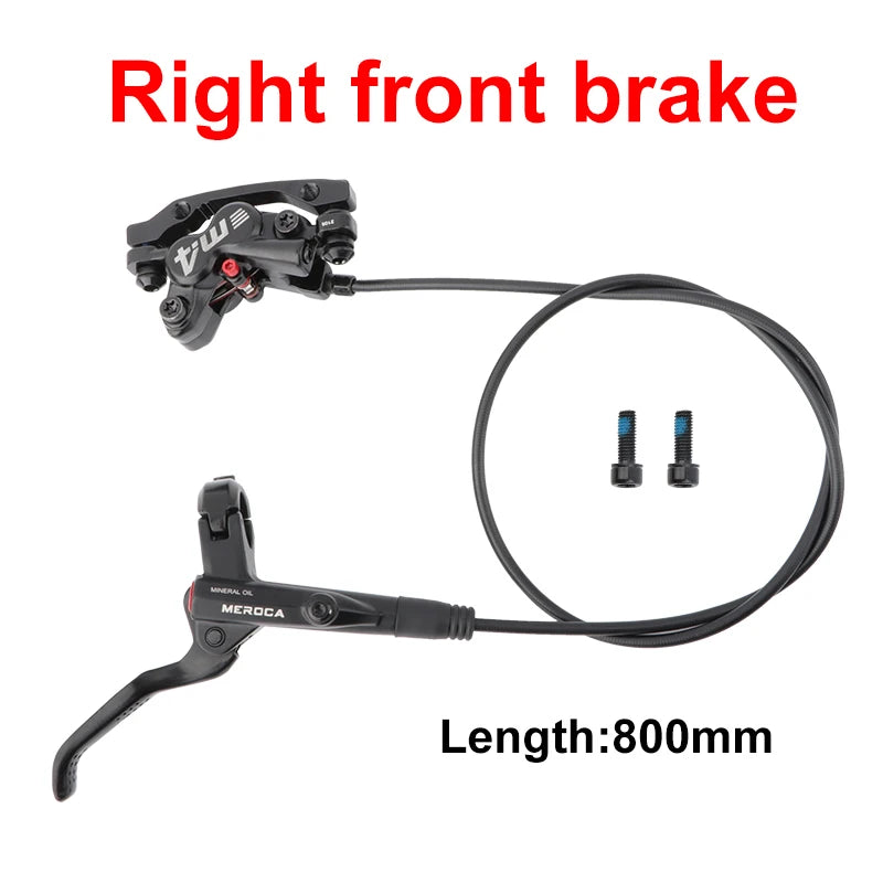 MEROCA M4 Bicycle Mtb Brake Hydraulic Disc Brake 160mm Rotor 4 Piston With Cooling Full Meatal Pad Mineral Oil Brake For E4 ZEE