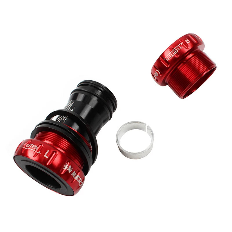 MEROCA BSA Bottom Bracket 68mm -73 Thread Lock CERAMIC Bearing BB For MTB Road Bike BCI.37-24T 24MM Bicycle Ceramic Center Axle