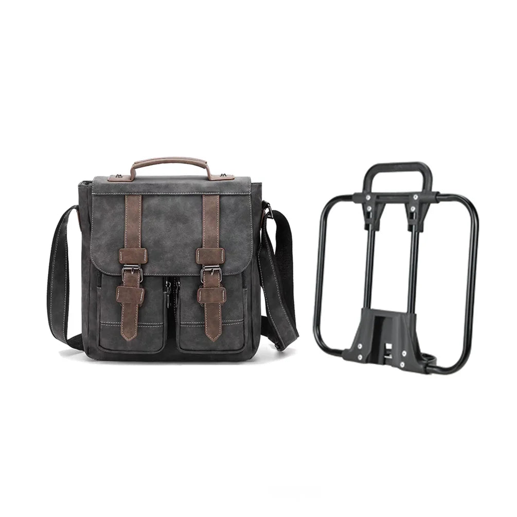 MEROCA PU Retro Handheld Shoulder Bag for Brompton